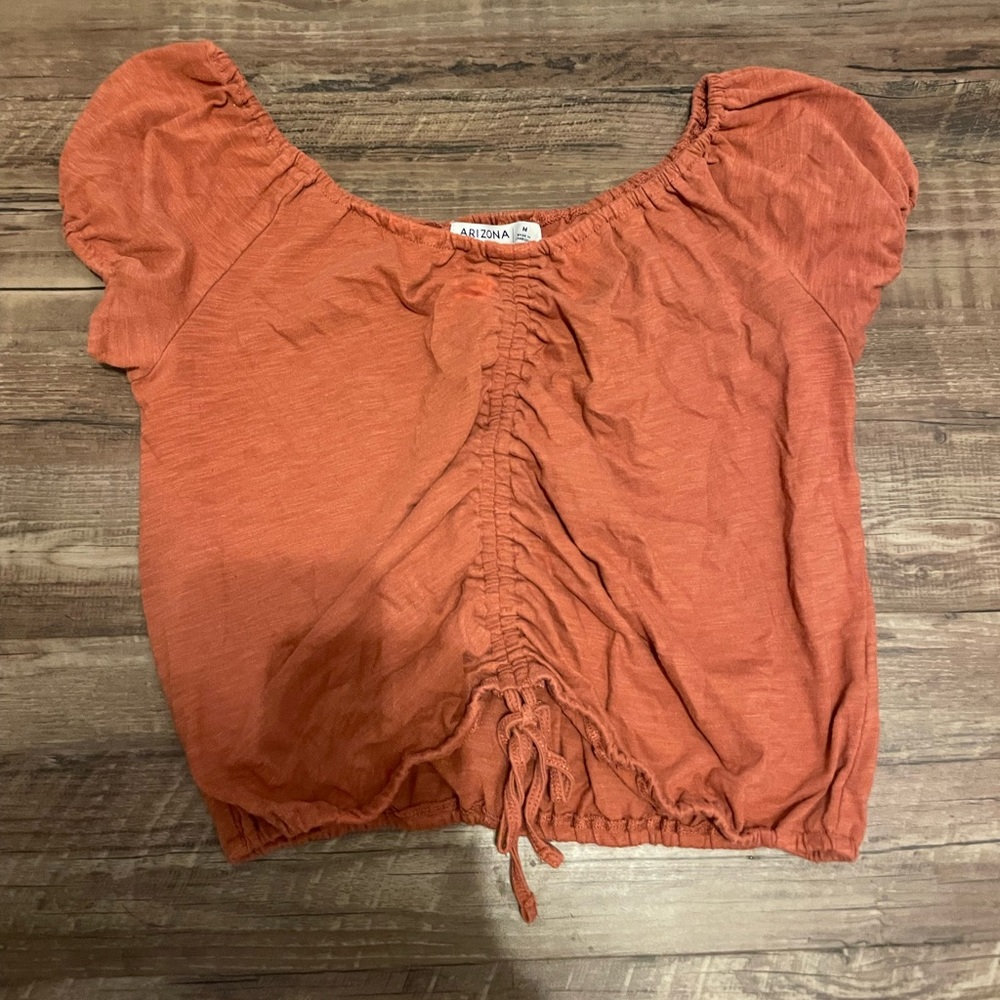 Women’s Orange Crop Top from Arizona Jean Co. size: M